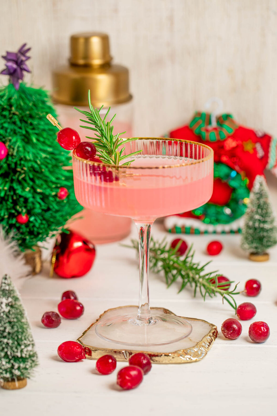 Use This Herb to Put a Christmas Tree In Your Holiday Party Drink