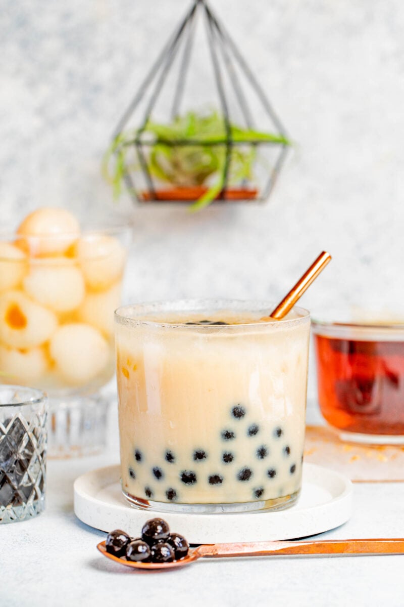 Lychee Boba Tea - Mixop