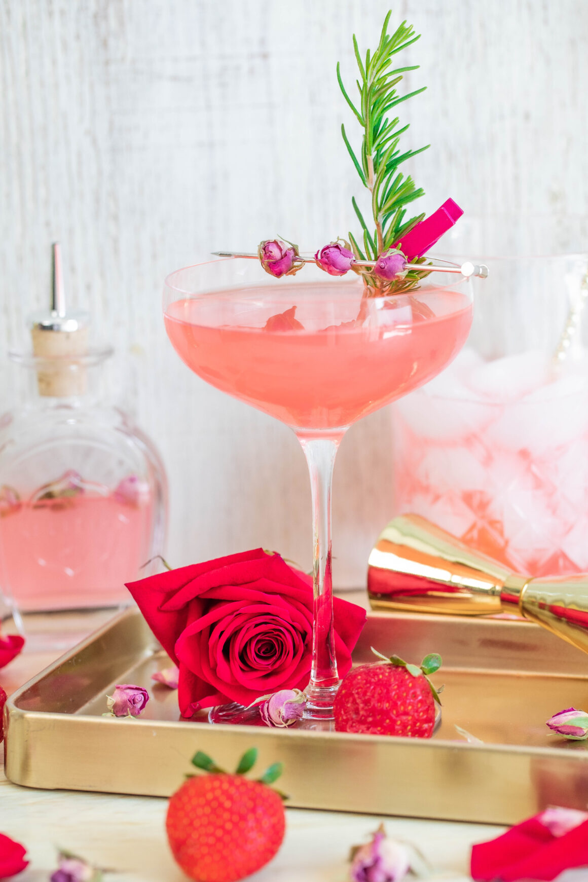 strawberry roses martini 