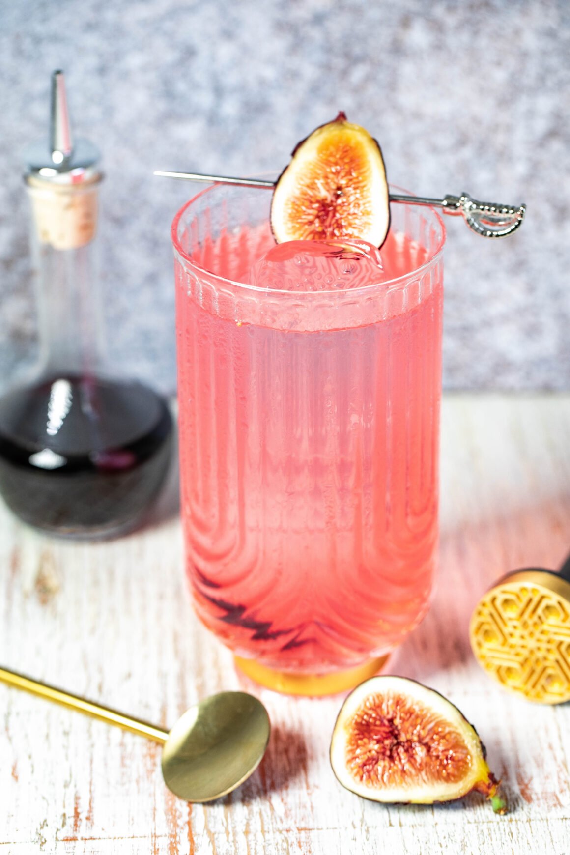 pink lemonade recipe served in a tall glass