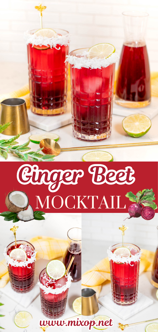collge of 3 photos of ginger beet recipe 