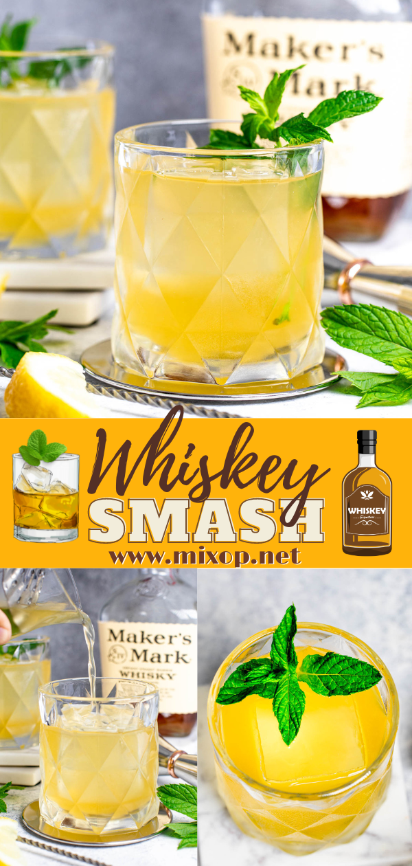 Whiskey Smash is a recipe for lovers and non-lovers of this distillate, it is simple but with a lot of flavors!

