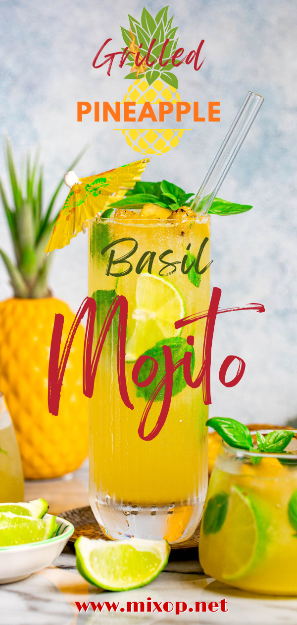 Easy to make grilled Pineapple Mojito