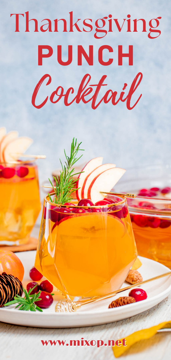 Pin for an Easy thanksgiving punch cocktail 